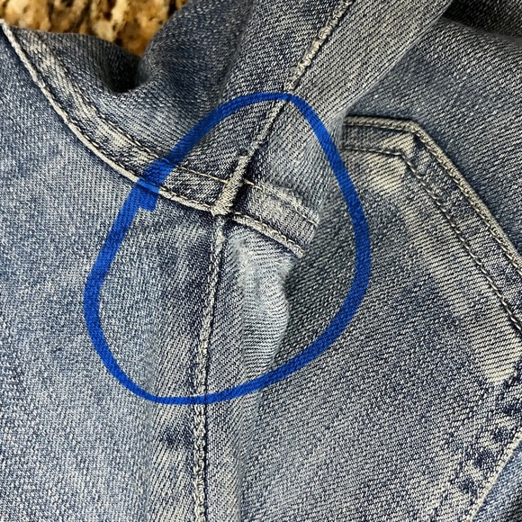 Agolde Sophie Raw Hem High Rise Crop Skinny Jeans in Hyper Blue 25 #A018D-843 - Picture 9 of 12